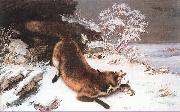 Courbet, Gustave The Fox in the Snow china oil painting artist